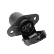 Socket 3-hole Socket 12V Black 3 Socket Connector Truck Tractor Connector