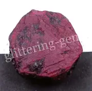 550 Ct Red Ruby Natural Chakkri Raw Certified Loose Gemstone Semi-Transparent NB