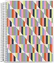 Erin Condren 7” x 9” Productivity Spiral Notebook, Lines & Checklist Layout with 80 Lb. Paper, Hypnotic Cover, 160 Productivity Notebook Pages, Platinum Coil, Stickers Included