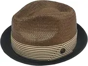 [DASMARCA] Short Brim Light Weight Retro Trilby Summer hat for Men and Women - Otis