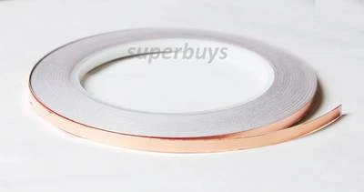30Metre x 5mm Adhesive Copper Foil Tape Conduct Electromagnetic Shielding Snail