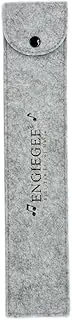 ENGIEGEE Felt Gift Case Bag for Soprano Descant Recorder Instrument or Kids Music Flute，Gray