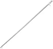 INOOMP 1 Set Detachable Stainless Steel Flag Pole Kit for House Garden Rustproof Outdoor Flag Rod with Rotatable Ring for Easy Use