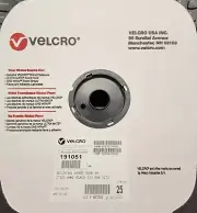 VELCRO USA 191051 1" Hook 88 With 0172 Adhesive-Black 75 ft