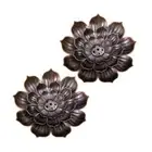 2pcs Metal Alloy Incenses Holder Flower Incenses Burners Incenses Holder