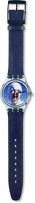 SWATCH with special dial " BLACKOUT - SCORPION " by Gottfried Welnwein