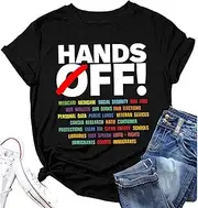 [MMIUAEG] Hands Off Letter T Shirt