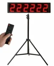 Tripod 5.6'' Race Clock Race Timer Digital Countdown Clock with Gym Interval ...