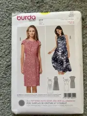 Burda Sewing Pattern 6521 Women's Dress Pattern Size US 8-18 EUR 34-44 NEW