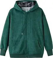 [GURUNVANI] Oversized Mens Vintage Zip Up Hoodies Tie Dye Patchwork Streetwear Sweatshirt