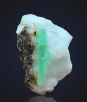Natural Beryl Emerald terminated crystal specimen 79.25ct