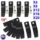 4-20PCS For 19" Honda HRU19R HRU19D HRU194/195/196/197 Lawn Mower Blades & Bolts