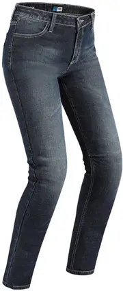 PMJ New Rider Ladies Motorcycle Jeans, blue, Size 26 for Women