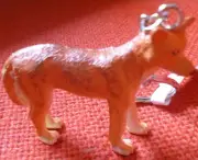 DINGO AUSTRALIAN ANIMAL SOUVENIR GIFT KEYCHAIN KEY RING Size 55mm