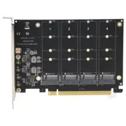 PCI-E Signal Split Array Card with 4 Ports M.2 NVME Disk Array Card