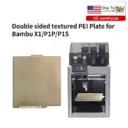 Double Sided PEI Sheet Steel Bulid Plate 257*257mm For Bambu Lab P1P/X1/X1C