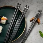for Home Gift Healthy Alloy Chopsticks Kitchen Tool Tableware Sushi Chopsticks