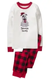 Gymboree NWT Boys Holiday Dog Snooze Hound Christmas Pjs Plaid Size 3