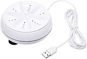 2in1 Mini Washing Machine Portable Personal Rotating Turbine Washer with USB Cable Convenient for Travel Home Business Trip (B)