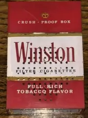 RARE VINTAGE WINSTON AM TRANSISTOR RADIO FIGURAL CIGARETTE PACK, NEW NEVER USED
