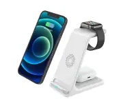 White 3 IN 1 Vertical Wireless Charger Dock Charging Station 3 in 1 For Apple Watch iPhone 13 12 11 XS