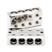 Pair 4 in 4 Out 1/0 AWG 0 Gauge Power and Ground Distribution Blocks