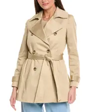 Jones New York Double-Breasted Trench Coat