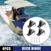 4pcs Nylon Deck Hinge with Pin and Ring for Bimini Boat Kayak Canoe Dinghy