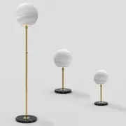 Oliana Table Lamp W250mm Antique Gold Iron Black Marble - OLIANA TL25-AGMB
