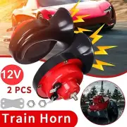 2Pcs Super Horn 12V 300DB Super Loud Horn Snail Motorcycle Car Truck Boat Train