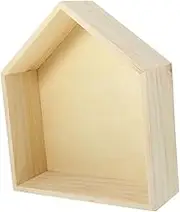 MINAOLULUS Solid Wood Floating Wall Shelf Unique Design for Boys and Girls Room Easy to Install Space-Saving Storage for Toys and Books Wall Decor for Bedroom and Living Areas