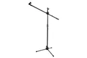 Microphone Mic Stand Boom Arm Holder Floor Tripod Foldable Adjustable Lightweight Black