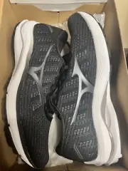 New Womens Mizuno Wave Rider 25 Waveknit Running Shoes Size 11 B 411324 Black