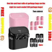 1 Trash Can and 4 Rolls Of Garbage Bags Super Cute Practical Car Trash Can
