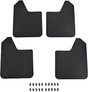 for Mitsubishi Lancer Outlander Sport Evolution EVO X Ix Mirage Strada Triton G-Wagon Mud Flaps Mudflap Splash Guards Fenders(4pcs-Set Black1)
