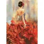 Stamperia A4 RICE PAPER - CARMEN, ANDALUSIA - Spanish Flamenco Dancer Decoupage