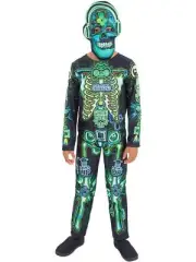 Skeleton Gamer Glow in the Dark Costume