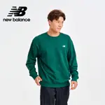 【NEW BALANCE】 刺繡NB圓領長袖上衣_男性_綠色_MT41507NWG