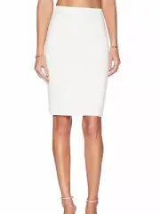 REBECCA MINKOFF Women's White Amelia Pencil Skirt $198 NWT