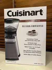 在飛比找Yahoo!奇摩拍賣優惠-Cuisinart 美膳雅 18段錐形電動磨豆機 CBM-1