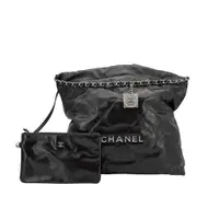 在飛比找蝦皮商城優惠-Chanel 22 Bag 菱格紋小牛皮肩背包-中(AS32