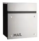 Sandleford MONTREAL WALL MOUNTED LETTERBOX 352x362x145mm Stainless Steel