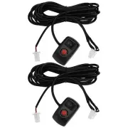 YINETTECH 2Pcs 12V 24V DC On/Off Momentary Switch Box for Lightbars Beacons F...