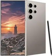 [VIVAHHX] C24 Ultra Unlocked Cell Phones Smartphone Android 13 Phones 8+256GB/6.8" HD Screen/Dual SIM/108MP+48MP Camera/6800 mAh/Built-in Pen (Titanium Grey)