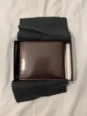 Allen Edmonds Shell Cordovan Bifold Wallet Oxblood Burgundy New In Box Rare!