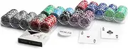 Jacks Casino 300 Chip Rack Bundle - Acrylic Rack - 11.5g Poker Chips - 1 x Jacks Pro Playing Card
