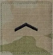 MEDALS OF AMERICA EST. 1976 Army ROTC OCP Hook & Loop Private Patch, Multicolor