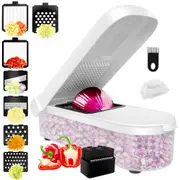 7 In 1 Vegetable Chopper Food Chopper with Container Kitchen Slicer Fruit Cutter