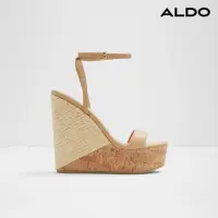 在飛比找momo購物網優惠-【ALDO】MARYSOL-草編楔型厚底涼鞋-女鞋(奶茶色)