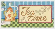 Janlynn TEA TIME 188-0002 COUNTED CROSS STITCH KIT 10" X 5"